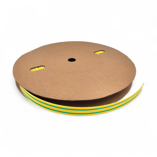 Heat Shrink Tubing Shrink Ratio 2:1 (Bulk Reels) - Green / Yellow
