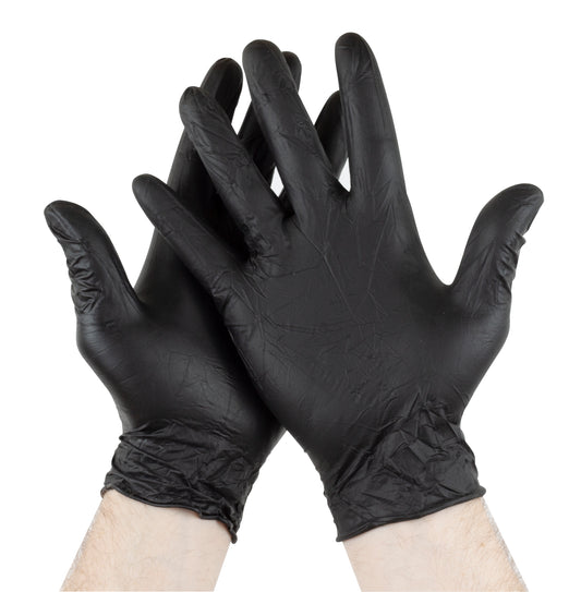 Powder Free Black Nitrile Gloves