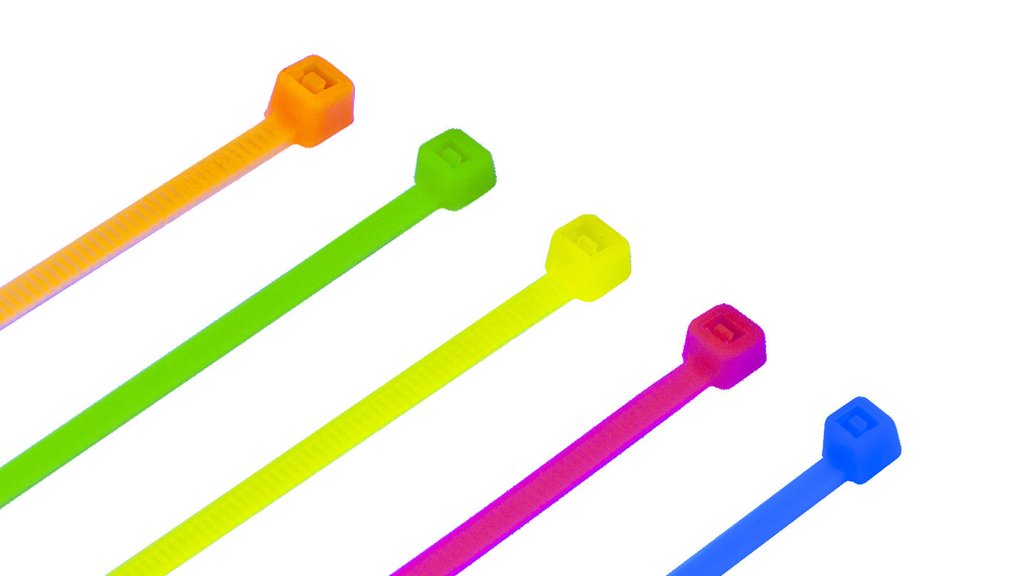 Nylon Cable Ties 3.6mm - Fluorescent